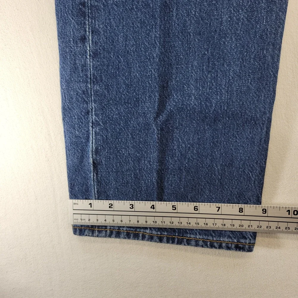 Levi's 501 Original Fit Jeans Mens 38x29 Blue Straight Leg Button Fly Denim